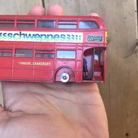 Vintage 1970 Dinky Toys 289 Routemaster Bus Toy Car Red - Picture 7 of 9